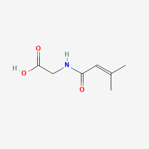 Chemical structure of 3-Methylcrotonylglycine