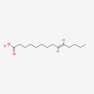 Chemical structure of Myristelaidic Acid