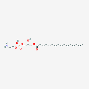 Chemical structure of 1-Palmitoyl-2-hydroxy-sn-glycero-3-PE