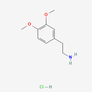 Chemical structure of Homoveratrylamine hydrochloride