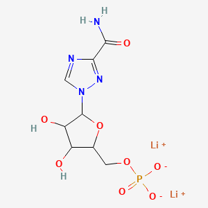 Chemical structure of Ribavirin 5'-monophosphate (lithium salt)