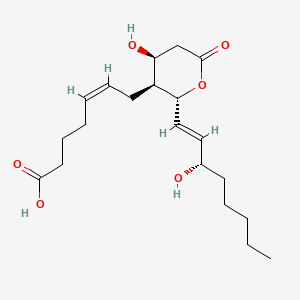 Chemical structure of 11-Dehydro-txb2