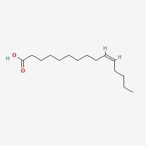 Chemical structure of 10Z-pentadecenoic acid