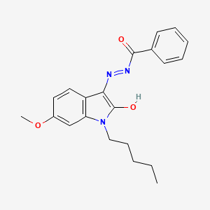 Chemical structure of MDA 77
