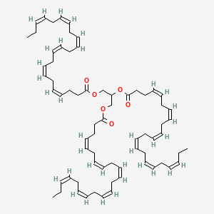 Chemical structure of Tridocosahexaenoin
