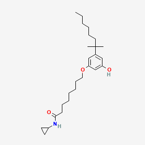 Chemical structure of CB-86