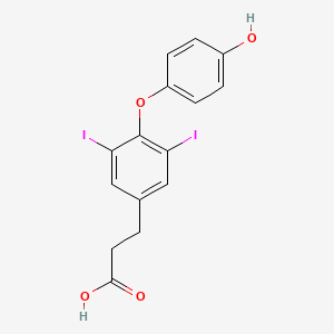 Chemical structure of 3,5-Diiodothyropropionic Acid