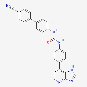 Chemical structure of SR 9186