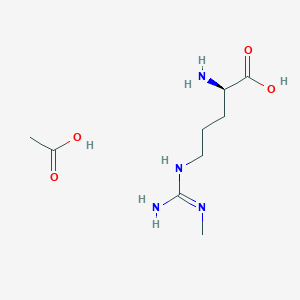 Chemical structure of D-NMMA (acetate)
