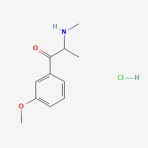 Chemical structure of 3-Methoxymethcathinone (hydrochloride)