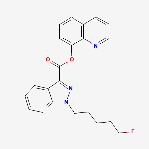 Chemical structure of 5-fluoro NPB-22