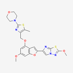 Chemical structure of BMS 986120