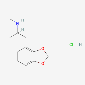 Chemical structure of 2,3-MDMA (hydrochloride)
