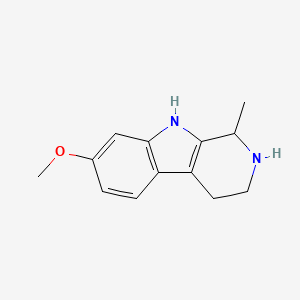 Chemical structure of tetrahydro-Harmine
