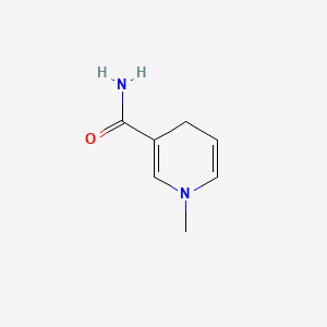Chemical structure of 1-Methyl-1,4-dihydronicotinamide