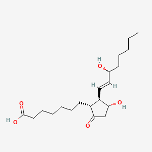 Chemical structure of 15(R)-Prostaglandin E1