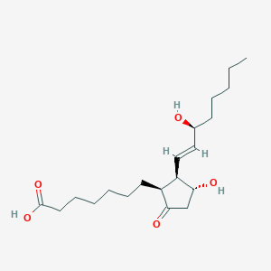Chemical structure of 8-iso Prostaglandin E1