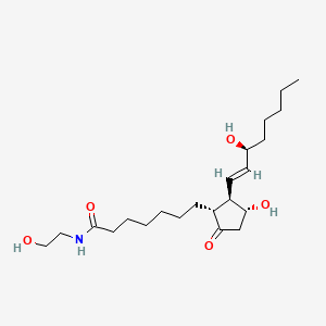 Chemical structure of Prostaglandin E1 Ethanolamide