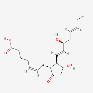 Chemical structure of 17-trans Prostaglandin E3