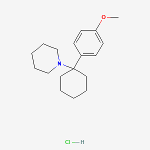 Chemical structure of 4-methoxy PCP (hydrochloride)