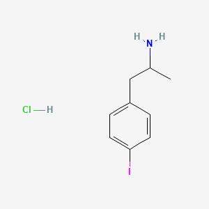 Chemical structure of 4-Iodoamphetamine (hydrochloride)