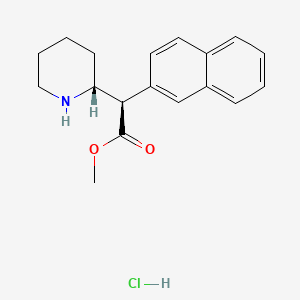 Chemical structure of Methylnaphthidate Hydrochloride