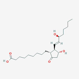 Chemical structure of 1a,1b-dihomo Prostaglandin E1