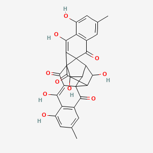 Chemical structure of (+)-Rugulosin