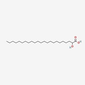 Chemical structure of 2-Hydroxytricosanoic acid