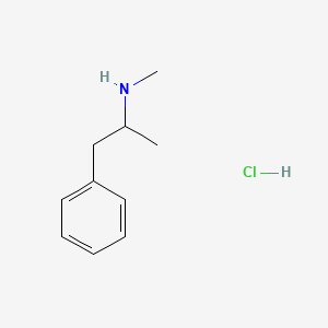 Chemical structure of (±)-Methamphetamine (hydrochloride)