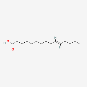 Chemical structure of 10(E)-Pentadecenoic Acid