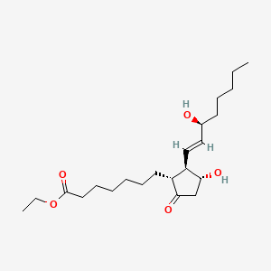 Chemical structure of Alprostadil ethyl ester