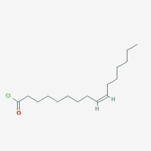 Chemical structure of Palmitoleoyl Chloride