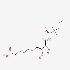 Chemical structure of 16,16-Dimethylprostaglandin A1