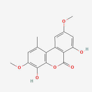 Chemical structure of Graphislactone A