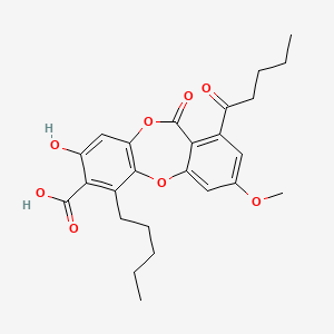 Chemical structure of Lobaric Acid