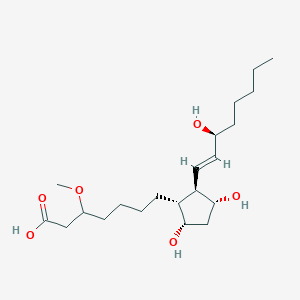Chemical structure of 3-methoxy Prostaglandin F1α