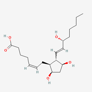 Chemical structure of ent-PGF2alpha