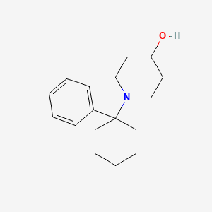 Chemical structure of 1-(1-Phenylcyclohexyl)-4-hydroxypiperidine