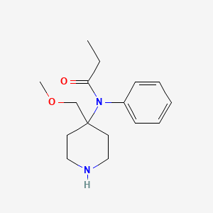 Chemical structure of Norsufentanil