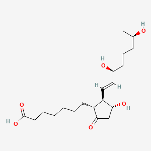 Chemical structure of 19(R)-hydroxy Prostaglandin E1