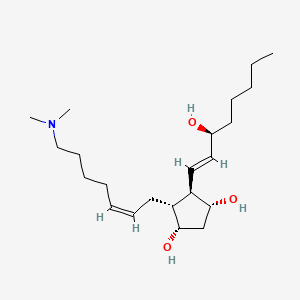 Chemical structure of Prostaglandin F2α dimethyl amine