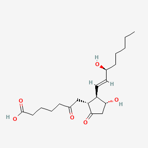 Chemical structure of 6-Keto-PGE1