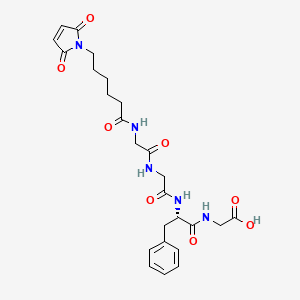 Chemical structure of Mc-GGFG-OH