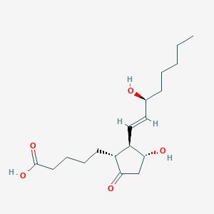 Chemical structure of 2,3-dinor Prostaglandin E1