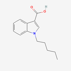 Chemical structure of PB-22 3-carboxyindole metabolite
