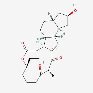 Chemical structure of Dihydrospinosyn A aglycone