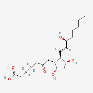 Chemical structure of 6-keto Prostaglandin F1α-d4