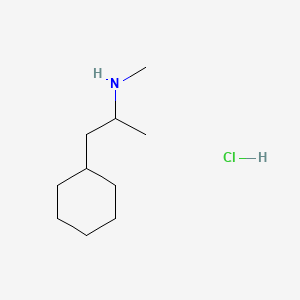 Chemical structure of Propylhexedrine (hydrochloride)