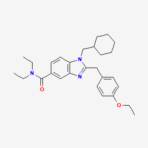 Chemical structure of MCHB-1